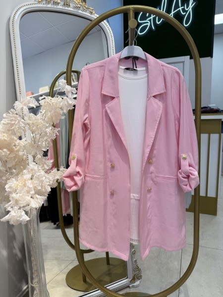 KUPRA BLAZER CEKET PEMBE 