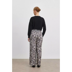 LEOPAR DESENLİ SATEN PANTOLON