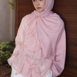 LOGO DESEN ŞAL AÇIK PUDRA