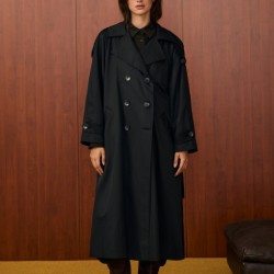 LİZBON TRENÇ SİYAH MRW