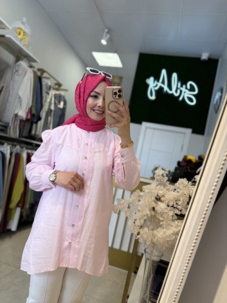 MO MASSİ GÖMLEK TOZ PEMBE