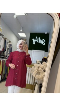 MO MASSİ GÖMLEK BORDO 