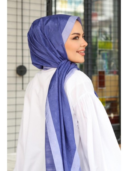 MONOGRAM HALKA DESEN ŞAL EFLATUN