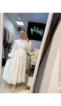 ROMANCE ELBİSE EKRU