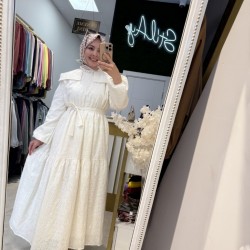 ROMANCE ELBİSE EKRU