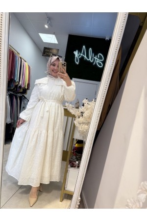 ROMANCE ELBİSE EKRU