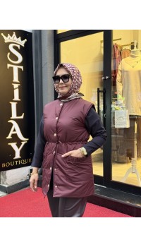 MRW HUE ŞİŞME YELEK BORDO