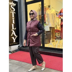 MRW HUE ŞİŞME YELEK BORDO