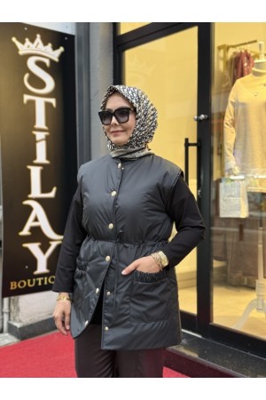 MRW HUE ŞİŞME YELEK SİYAH