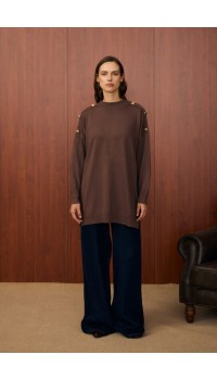 MRW MİLANO TRİKO TUNİK KAHVE