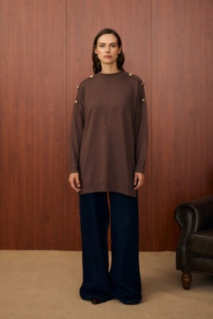 MRW MİLANO TRİKO TUNİK KAHVE