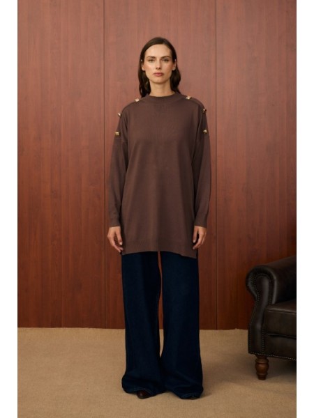 MRW MİLANO TRİKO TUNİK KAHVE