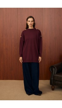 MRW MİLANO TRİKO TUNİK BORDO