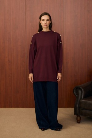 MRW MİLANO TRİKO TUNİK BORDO