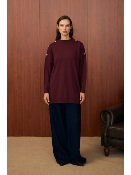 MRW MİLANO TRİKO TUNİK BORDO