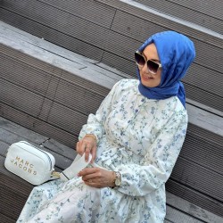 MİMOZA ELBİSE İNDİGO