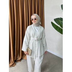 OBESSA KETEN BASİC TAKIM BEJ