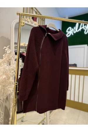 OPS POP TRİKO KAZAK BORDO