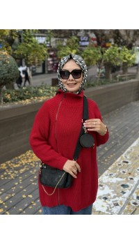 OPS POP TRİKO KAZAK KIRMIZI