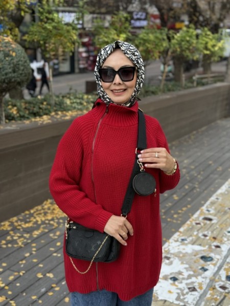 OPS POP TRİKO KAZAK KIRMIZI