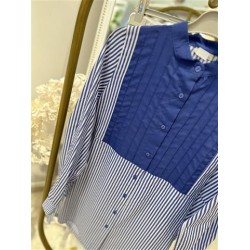 PERU ÇİZGİLİ GÖMLEK LACİVERT