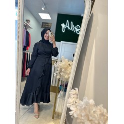 PIRIL ELBİSE SİYAH