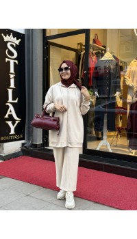 PIRILTI MODAL TAKIM KREM 