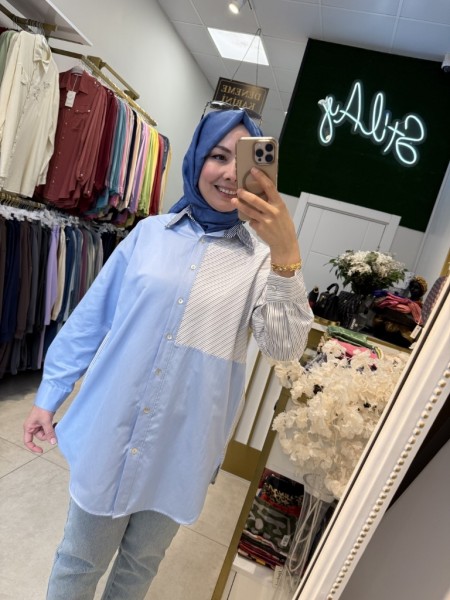 MAVİ JASMİN GÖMLEK