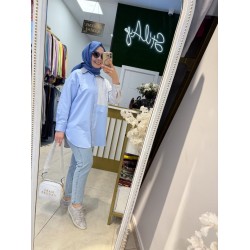 MAVİ JASMİN GÖMLEK