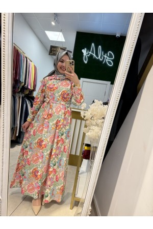 RENKLİ GÖMLEK ELBİSE