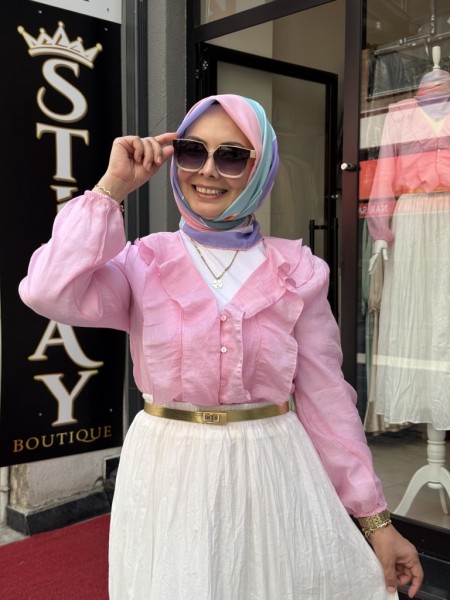 ROMANTİK BLUZ PEMBE