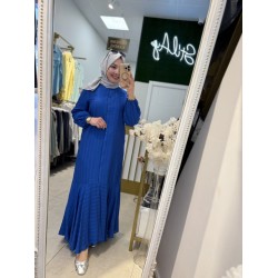 RÜYA ELBİSE SAKS MAVİ