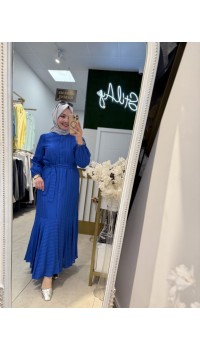 RÜYA ELBİSE SAKS MAVİ
