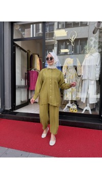 SEDEF PANTOLONLU TAKIM YAĞ YEŞİLİ