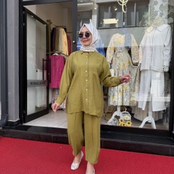 SEDEF PANTOLONLU TAKIM YAĞ YEŞİLİ