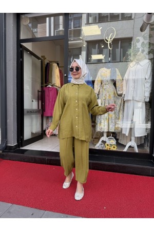SEDEF PANTOLONLU TAKIM YAĞ YEŞİLİ