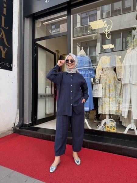 SEDEF PANTOLONLU TAKIM LACİVERT