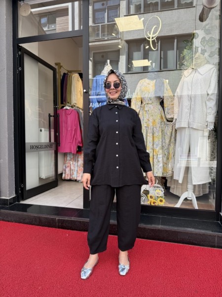 SEDEF PANTOLONLU TAKIM SİYAH