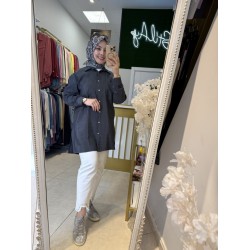 SELEN GÖMLEK ANTRASİT