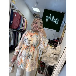 SOFİA DESENLİ GÖMLEK 