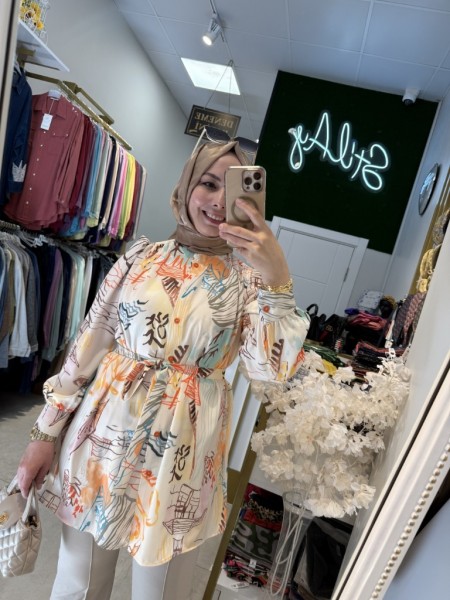 SOFİA DESENLİ GÖMLEK 