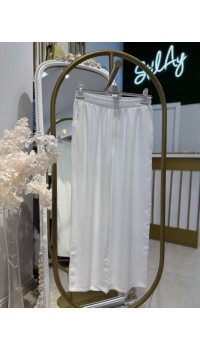 TENSEL BOL PANTOLON BEYAZ