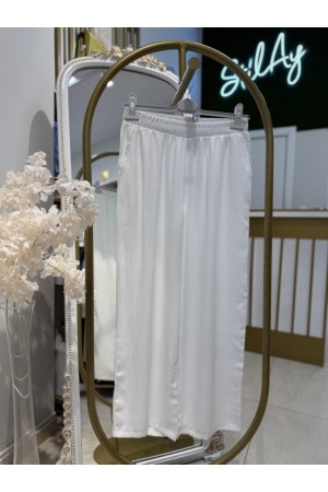 TENSEL BOL PANTOLON BEYAZ