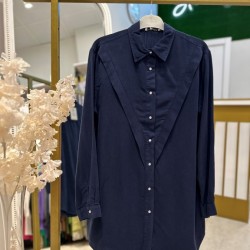 TENSEL GÖMLEK LACİVERT 7172