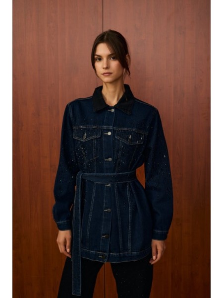 VERONA TAŞ DENİM CEKET LACİVERT MRW