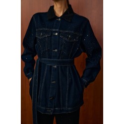 VERONA TAŞ DENİM CEKET LACİVERT MRW