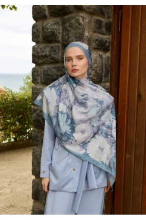 WİNTER BLOOM SOFT ŞAL 3069 BUZ MAVİ