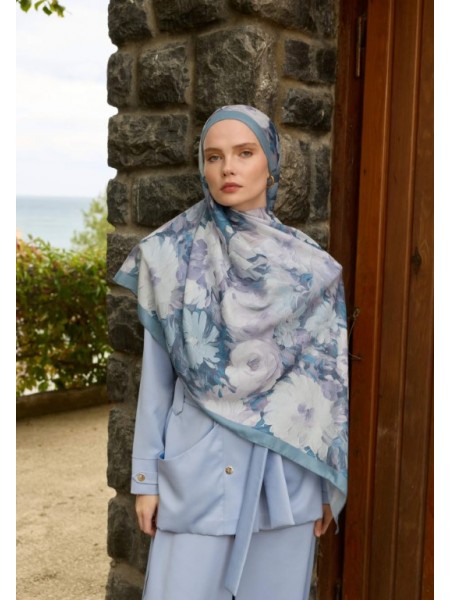 WİNTER BLOOM SOFT ŞAL 3069 BUZ MAVİ