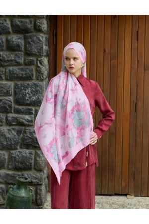 WİNTER BLOOM SOFT ŞAL 3069 PUDRA PEMBE