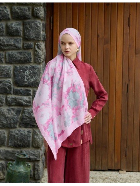 WİNTER BLOOM SOFT ŞAL 3069 PUDRA PEMBE